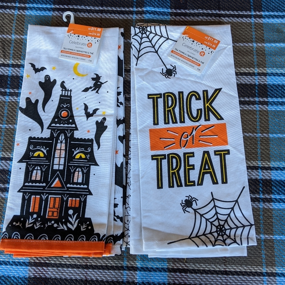 Cute Halloween Tea Towels Trick or Treat - Picture 7 of 8